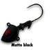 SPINWRIGHT GRUBBIN JIG HEAD MATTE BLACK [LURESIZE:5G]