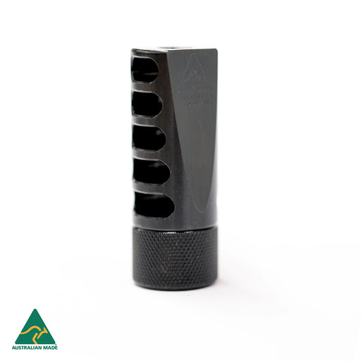 MANAEL MUZZLE BRAKE 30CAL 5/8X24 SELF TIMING BLACK