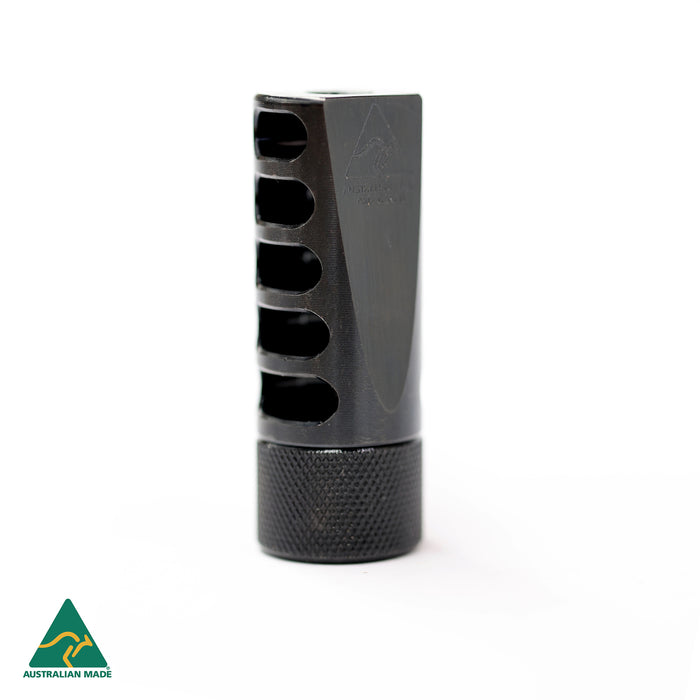 MANAEL MUZZLE BRAKE 30CAL 5/8X24 SELF TIMING BLACK