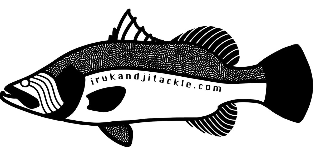 IRUKANDJI BARRAMUNDI STICKER - BLACK — H Rehfisch & Co