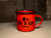 DOG & GUN ENAMEL MUG OUTBACK RED LIMITED ED