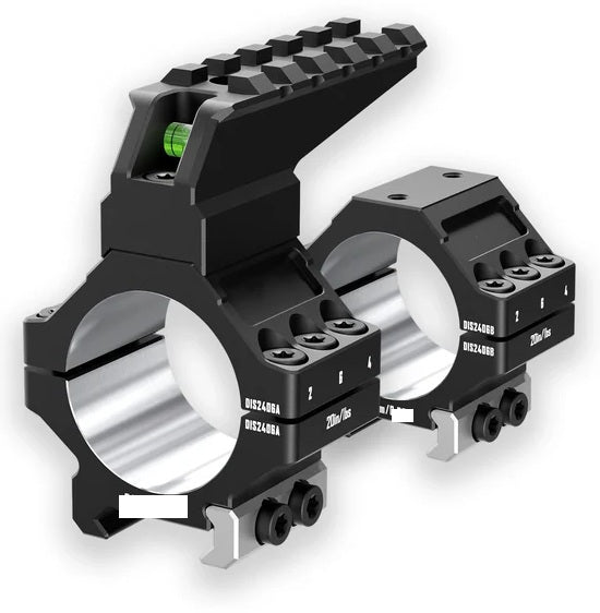 DISCOVERYOPT PICATINNY RINGS 30MM HIGH WITH PIC ADAPTOR