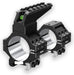 DISCOVERYOPT PICATINNY RINGS 30MM HIGH WITH PIC ADAPTOR