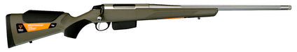 TIKKA T3X ASPIRE LITE GREEN STAINLESS FLUTED 223 REM MT 22.4" 1:8 LEFT HANDED