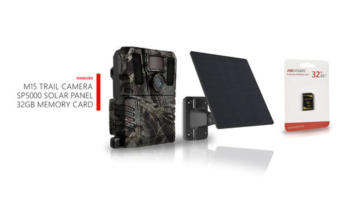 HIKMICRO M15 10MP 1080P 4G TRAIL CAMERA + SP5000 SOLAR PANEL + 32GB SD BUNDLE