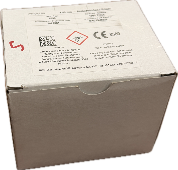 RWS SMALL RIFLE PRIMERS 1000 PK