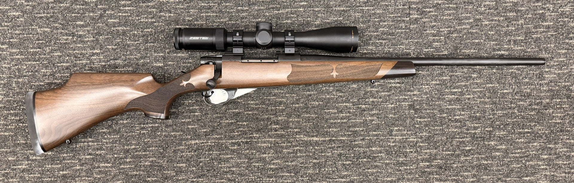 WEATHERBY VANGUARD CAMILLA BLUE WALNUT 308 WIN 13" LOP ZERO TECH PACKAGE