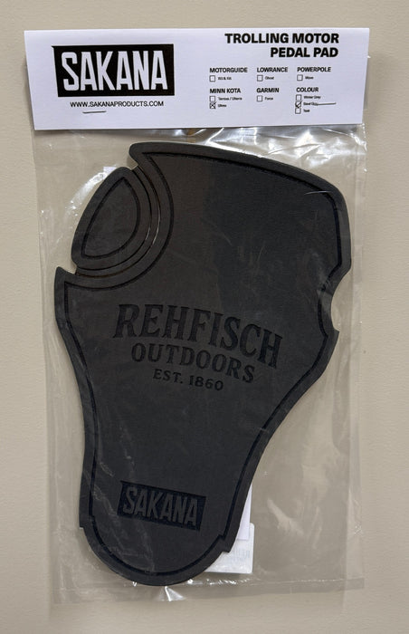 SAKANA TROLLING MOTOR PEDAL PAD MK ULTREX STEEL GREY