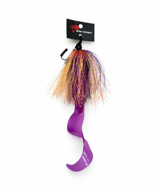 SPINWRIGHT LURES FLUFFBALL GRUB 12" 1/2OZ PURPLE ORANGE [LURECOLOUR:PURPLE ORANGE]