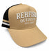 REHFISCH OUTDOORS TRUCKER CAP TAN/BLACK