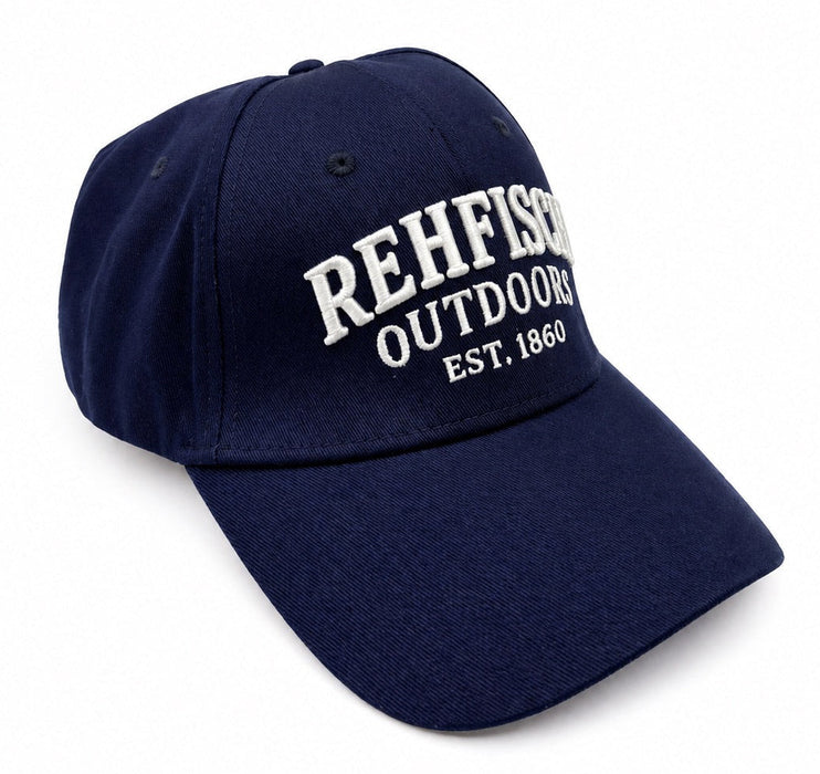 REHFISCH OUTDOORS BRAND CAP NAVY 
