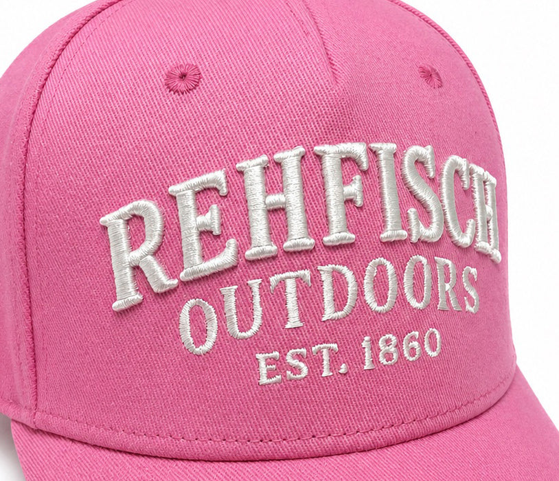 REHFISCH OUTDOORS BRAND CAP PINK