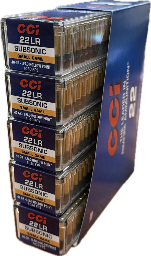 CCI RIMFIRE 22LR SUBSONIC 40GR HP (C56) BRICK (500)