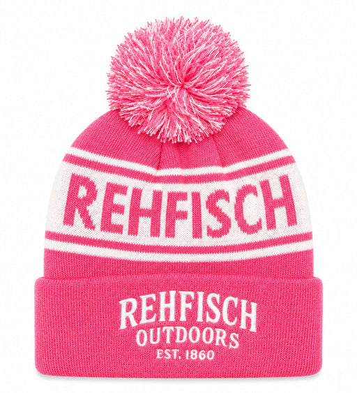REHFISCH OUTDOORS BEANIE PINK/WHITE