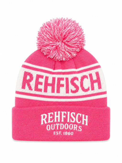 REHFISCH OUTDOORS BEANIE PINK/WHITE