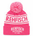 REHFISCH OUTDOORS BEANIE PINK/WHITE