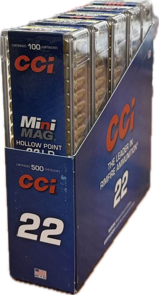CCI RIMFIRE 22LR MINI MAG 36GN HP 1260FPS (C31) BRICK (500)