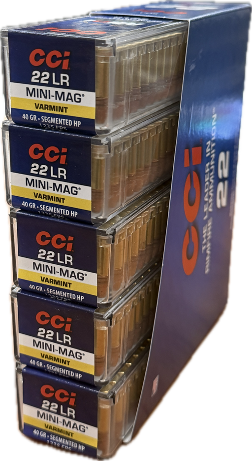 CCI RIMFIRE MINI MAG 40 GR SEGMENTED HP BRICK 500 PK