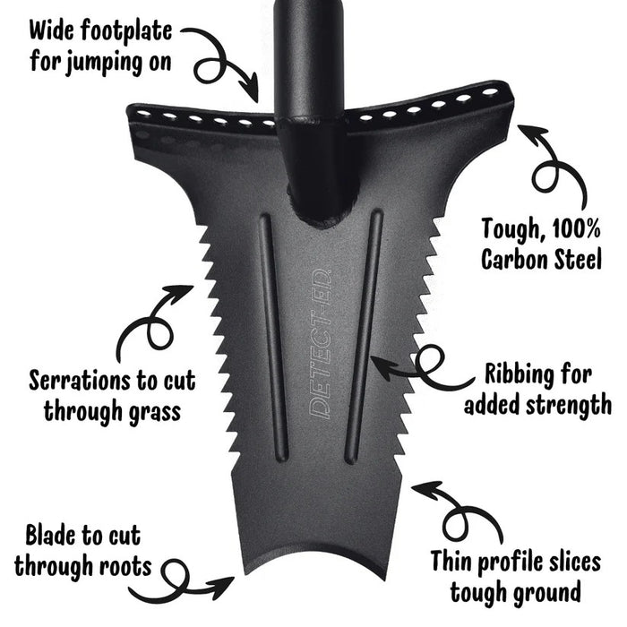 DETECT-ED STEALTH DIGGING SHOVEL FIXED LENGTH 85CM 