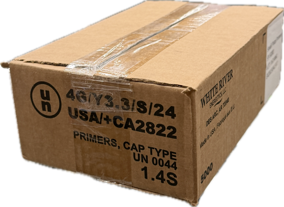 WHITE RIVER PRIMERS SMALL PISTOL 5000 PK