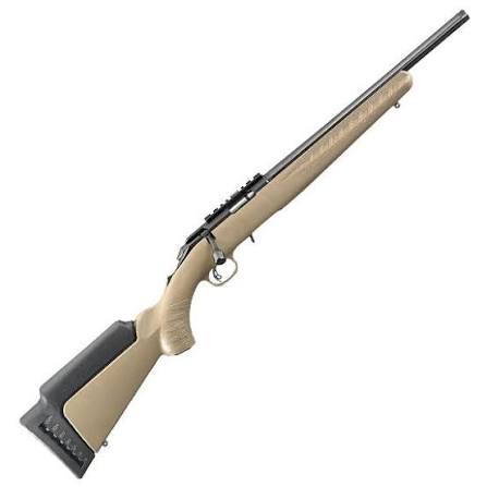 RUGER AMERICAN RIMFIRE 22 LR 16" FDE THREADED