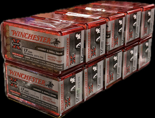 WINCHESTER RIMFIRE SUPER X 17 HMR 20 GR BRICK (500)