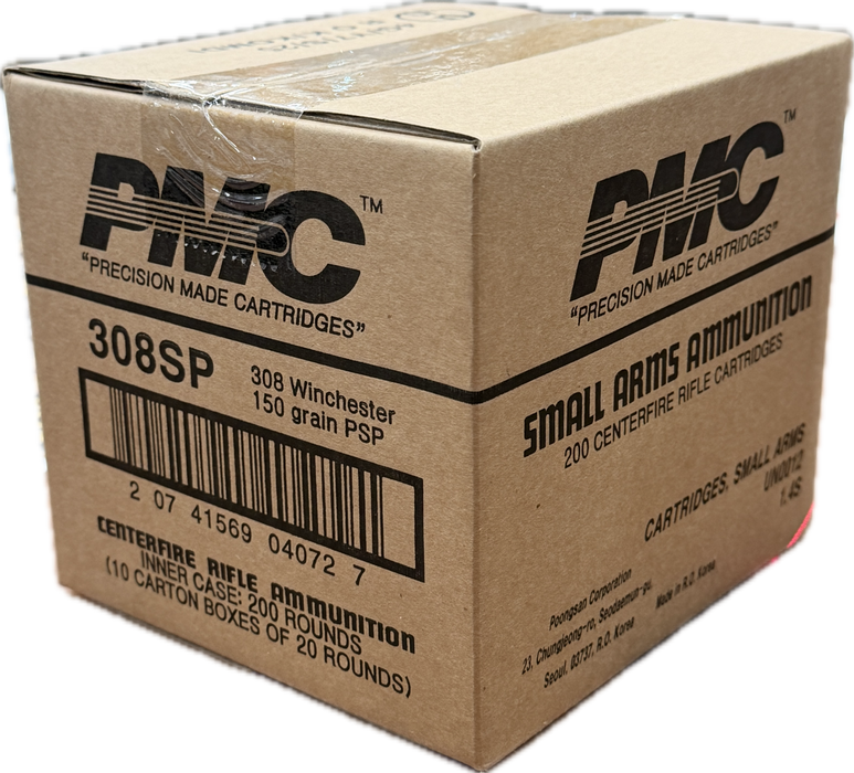 PMC CENTERFIRE 308 WIN 150 GR PSP 200 PK