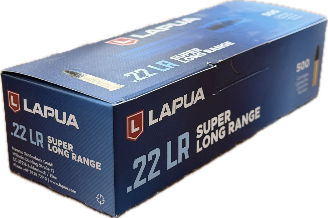 LAPUA RIMFIRE 22 LR SUPER LONG RANGE 40GR 1106FPS 50 PK