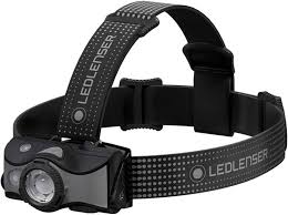LED LENSER MH7 600LM RECHARGEABLE HEADLAMP RED NIGHT MODE BLACK/GREY