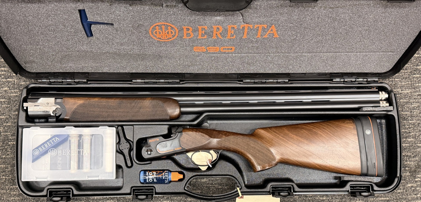 S/H BERETTA 690 BLACK SPORTER 12 GA 30" S/N F07628X STK- 42504