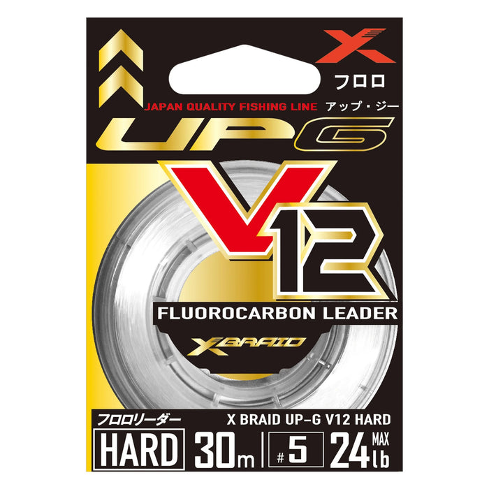 XBRAID UP-G LEADER V12 HARD 8.6LB 30M [LINESIZE:8.6LB]