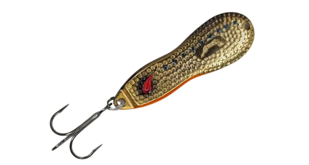 NORIES METAL WASABY 18G HAMMERED SPOON [COLOUR:BR-2 GOLD RUSH]