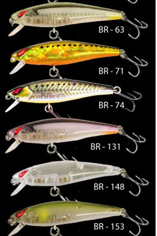 NORIES LAYDOWN MINNOW CHIGYO 57MM- BR-131 PURPLE WAKASAGI [LURECOLOUR:BR-131]