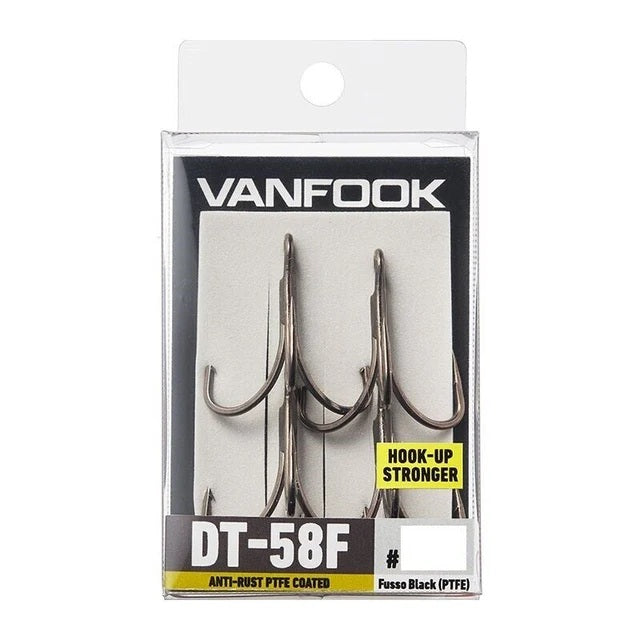 VANFOOK DT-58F TREBLE #2 6PK [HOOKSIZE:#2 6PK]