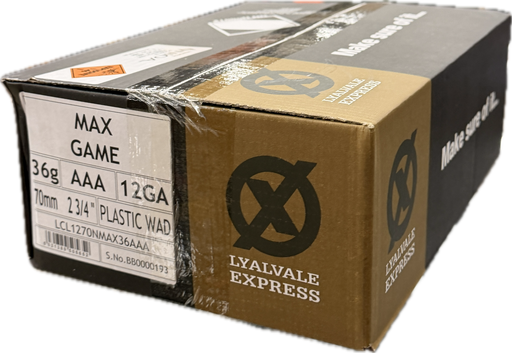 LYALVALE EXPRESS MAX GAME 12 GA 36 GRV AAA 250 PK