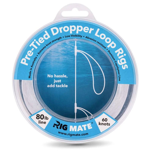 RIG MATE PRE TIED DROPPER LOOP RIGS 80LB 60 KNOTS [LINESIZE:80LB]