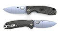 HONEY BADGER FLIPPER DROP-POINT PLAIN- SMALL BLACK
