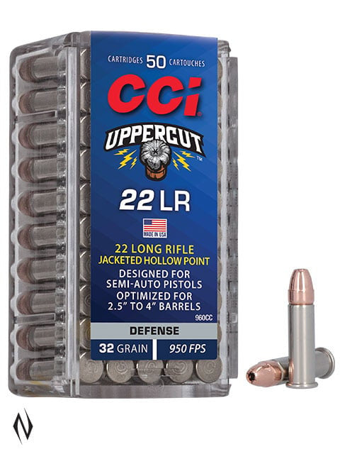 CCI RIMFIRE 22 LR UPPERCUT 32 GR JACKETED HP 