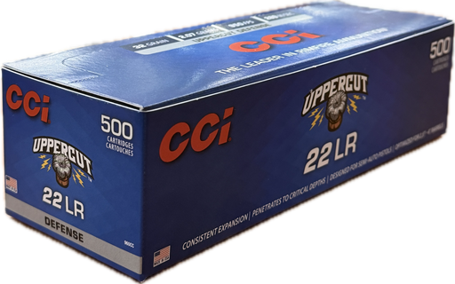 CCI RIMFIRE 22 LR UPPERCUT 32 GR JACKETED HP 500 PK
