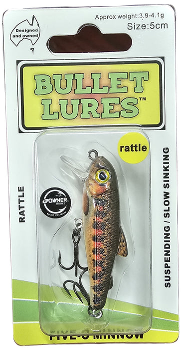 BULLET LURES FIVE-O MINNOW SUSPEND RATTLE RED BAND TROUT [LURECOLOUR:RED BAND TROUT]