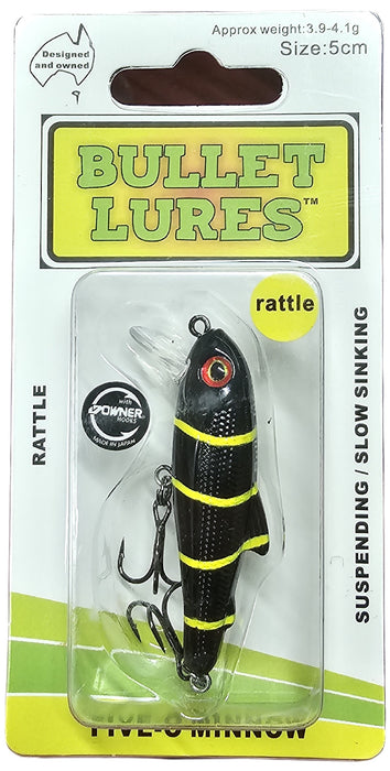 BULLET LURES FIVE-O MINNOW SUSPEND RATTLE BUMBLE BEE [LURECOLOUR:BUMBLEBEE]
