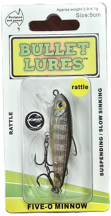 BULLET LURES FIVE-O MINNOW SUSPEND RATTLE TROUT FRY [LURECOLOUR:TROUT FRY]