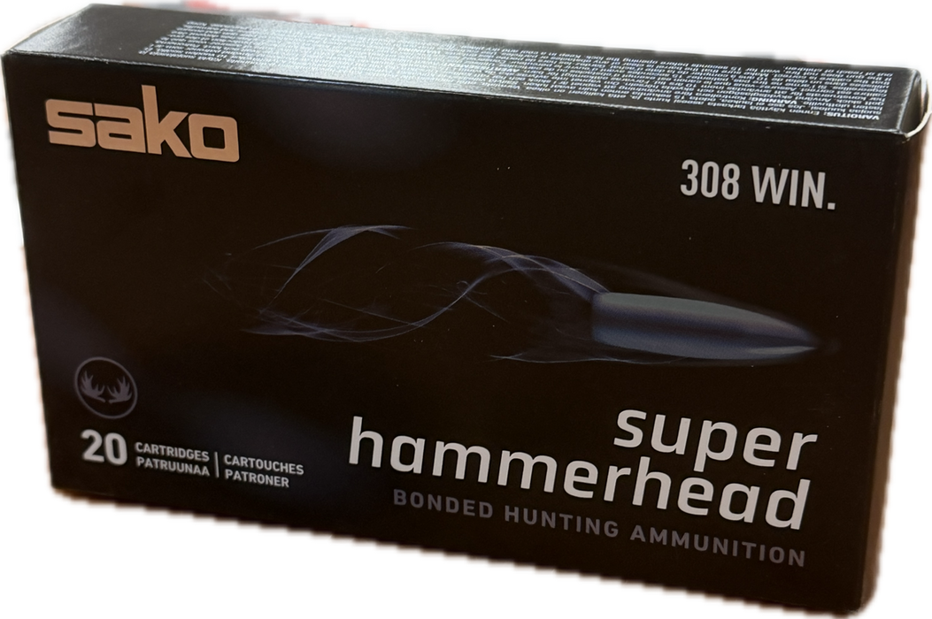 SAKO CENTERFIRE 308 WIN 150 GR SUPER HAMMERHEAD 20 PK