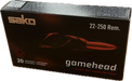 SAKO CENTERFIRE 22-250 REM 55 GR GAMEHEAD SP 20 PK
