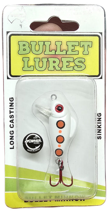 BULLET LURES 3CM MINNOW SINKING PEARL WIDOW [LURECOLOUR:PEARL WIDOW]