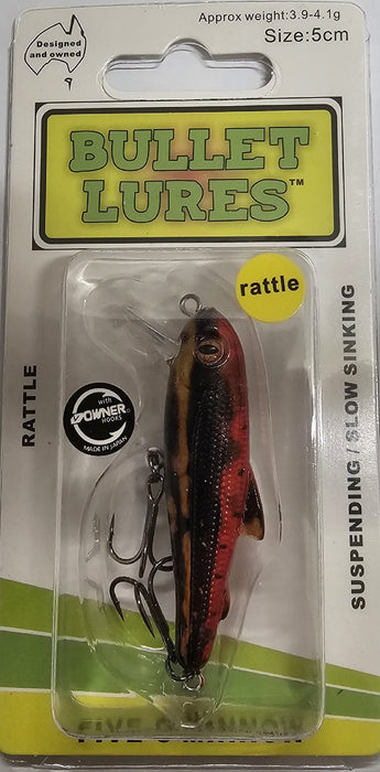 BULLET LURES FIVE-O MINNOW SUSPEND RATTLE RED TREE FROG [LURECOLOUR:RED TREE FROG]