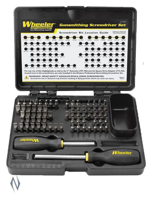 WHEELER SCREWDRIVER SET PROFESSIONAL GUNSMITH 89 PCE