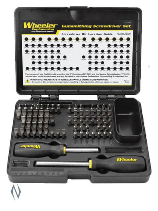 WHEELER SCREWDRIVER SET PROFESSIONAL GUNSMITH 89 PCE