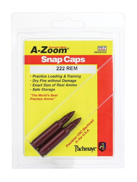 A-ZOOM SNAP CAPS 222 REM PK 2