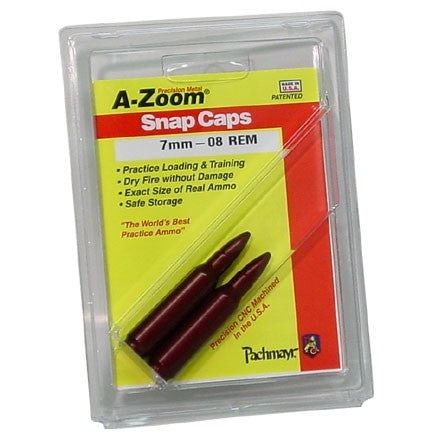 A-ZOOM SNAP CAPS 7MM-08 REM 2 PK